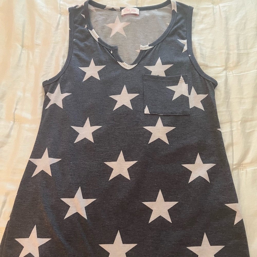 🇺🇸⭐️Pink Lily Boutique stars Knit Top